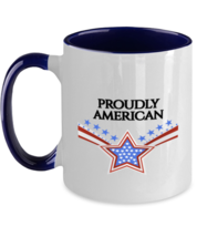 Independence Day Mugs Proudly American Navy-2T-Mug - £14.41 GBP