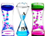 Liquid Motion Bubbler Timer 3 Pack Colorful Marine Organism Theme Hourgl... - £24.05 GBP