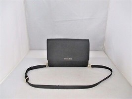 Michael Kors Daniela Saffiano Leather Cross-Body, Messenger Bag $198 Black #2665 - £52.59 GBP