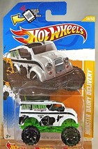 2012 Hot Wheels #28 New Models 28/50 Monster Dairy Delivery White w/Black OH6 Sp - £6.79 GBP