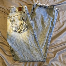 BKE Denim Culture Stretch Bootcut Jeans Women&#39;s 29x31.5 Regular Blue Low Rise - £16.80 GBP