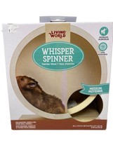 Living World Whisper Spinner Exercise Wheel Medium (7.9 x3.7 x 8.7&quot;) - £19.46 GBP