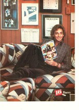 Barry Manilow teen magazine pinup clipping 1970&#39;s One Lat Time Tour couc... - £2.75 GBP