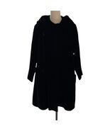 Vintage Black Union Made Gorgeous Black Velvet Women&#39;s Coat XL - $1,541.12 MXN