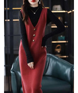 New Autumn and Winter Medium to Long Vest Dress - $93.95