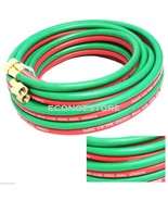 300psi 25ft 1/4&quot; Twin Welding Torch Hose Oxygen Acetylene Oxy Industrial... - $56.36 CAD