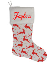 Jayleen Custom Christmas Stocking Personalized Burlap Christmas Decoration - $17.99