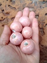 1 Pc Coral Pink Handmade Ceramic Beads Large Hole, Clay Beads For Macrame Or Jew - £4.35 GBP+