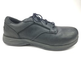 Red Wing Leather Oxford Black Safety Steel Toe Work Shoes 6709 Size 10 D - $39.95
