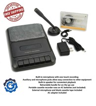 NEW ONN PORTABLE CASSETTE RECORDER / PLAYER   BUILT IN MICROPHNE &amp; SPEAKERS - $28.01