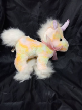 Dan Dee Collectors Choice Girls Unicorn Plush Stuffed Animal Pink Ribbon Bow S - £12.84 GBP