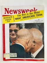 VTG Newsweek Magazine September 28 1959 The Red in Our Midst American Thinks - £15.14 GBP