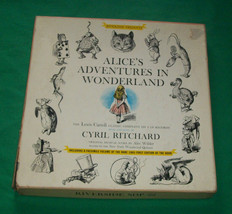 Vtg Riverside SDP22 Alice&#39;s Adventure In Wonderland 33LP Record Box Set Ritchard - £14.65 GBP