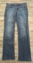 J. Crew &quot;Matchstick&quot; Straight Leg Stretch Medium Wash Blue Jeans Women&#39;s 31/31 - £20.04 GBP