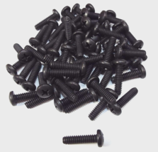 x50 #10-24 18-8 SS Stainless Steel PHILLIPS PAN HEAD MACHINE SCREW BLACK... - £9.59 GBP