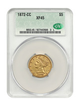 1872-CC $5 CACG XF45 - $18,333.00