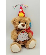 Gabi Toy 13&quot; Happy Birthday Musical Teddy Bear w/ Cupcake Money/Gift Holder - $181.36 MXN