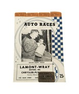 Rare 1950 Buffalo Auto Races Program Stock Car &amp; Original Tickets! - $737.30 MXN