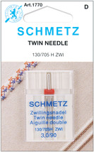 Schmetz Twin Machine Needle-Size 3.0/90 1/Pkg - $8.38