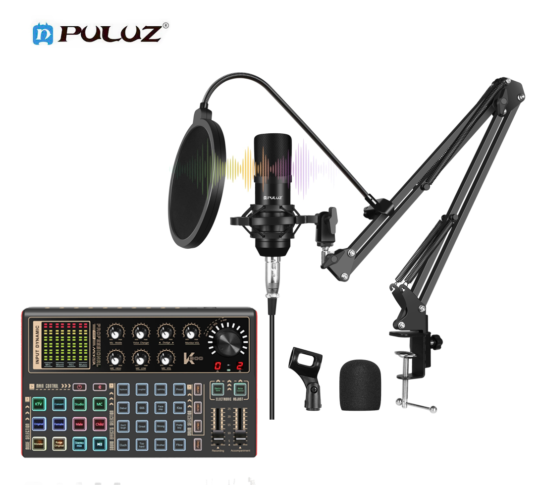 Primary image for PULUZ FKM2 FULL KIT 12pcs Professional Studio Microphone & Sound Mixer K300 