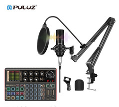 PULUZ FKM2 FULL KIT 12pcs Professional Studio Microphone &amp; Sound Mixer K300  - £126.95 GBP