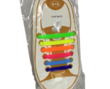 NEW Rainbow “Good-bye Tie” Kids Silicone Shoe Laces  6+6 - £5.42 GBP