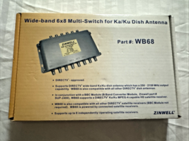 Zinwell WB68 | Wide-Band 6x8 Multi-Switch for Ka/Ku Dish Antenna | 6 In ... - $7.92