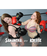 ThunderGirls Female Boxing: Samantha vs Kristie (7x9) - £15.65 GBP