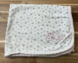 Vintage 90s McBaby Bunnies Floral Pink White Baby Blanket 25.25”x44” - $25.64