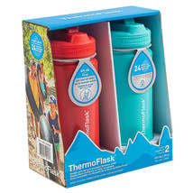 ThermoFlask 16 Oz Stainless Steel Kids Water Bottles w/ Straw Lid 2pack ... - $34.64