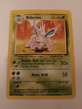 Pokemon 1999 Base Set Nidorino 37 / 102 NM Single Trading Card - $9.99