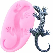 3d Lizard Reptile Gecko Salamander Silicone Mold Clay Resin Chocolate Ca... - £8.17 GBP