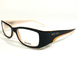 Miu Eyeglasses Frames VMU11E 7OM-1O1 Black Yellow Orange Nude 51-15-135 - £95.36 GBP