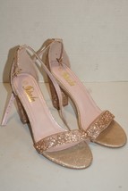 Sheln Dressy Elegant Ankle Strap Sequins 3&quot; Heel Shoe Size 10 - £15.47 GBP