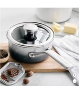 Merten &amp; Storck Saucepan Gray 1.4QT Lid Steel Core Enameled Oven Dishwas... - $79.99