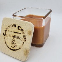 NEW Canyon Creek Candle Company 14oz Cube jar PECAN &amp; PRALINE scented Handmade! - £20.84 GBP