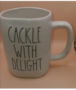 Rae Dunn Cackle With Delight Mug Witch White Coffee Artisan Collection NEW - $22.00