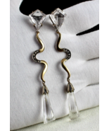 ESTATE NATURAL ROCK CRYSTAL QUARTZ DIAMOND 18K GOLD 925 SILVER VICTORIAN... - $8,215.71 MXN