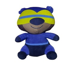 Kellytoy Sugar Loaf Super Hero 10” Plush Bear Stuffed Animal Toy Blue Yellow - £8.02 GBP