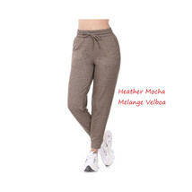 Womens Sweatpants Heather Mocha   Elastic Waist &amp; drawcord Relaxed Fit Sweatpant - £15.71 GBP