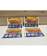 lot of 4 1984 Fun Foods Baseball Buttons Factory Sealed Pack&#39;s - $179.06 MXN