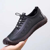 Men&#39;s Leather Business Casual Shoes - £26.10 GBP+