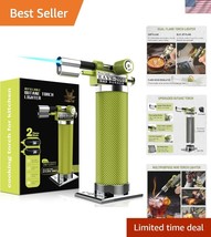 Dual Flame Butane Torch Lighter - Refillable Kitchen Torch for Cooking &amp;... - $51.00