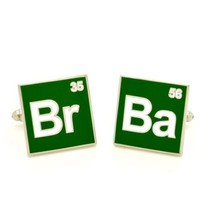 Breaking Bad Cufflinks High Quality Br Ba Chemistry New W Gift Bag Wedding Groom - £15.14 GBP
