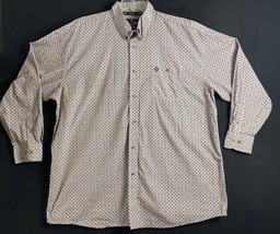 Wrangler George Straight Collection Geometric Long Sleeve Button Down Sz... - $18.69