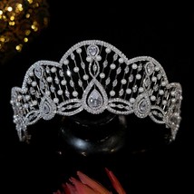 European Baroque Women Crystal Headband Jewelry Pearl Tiaras Wedding  Hair Acces - £134.64 GBP