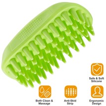 Pet Silicone Shampoo Brush Pet Dogs Cats Rubber Dog Grooming Shower Mass... - £17.57 GBP