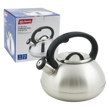 Stainless Steel Tea Kettle with Whistle Satin Finish 3 Qt Teapot Lightweight - £9.64 GBP