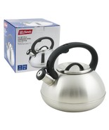 Stainless Steel Tea Kettle with Whistle Satin Finish 3 Qt Teapot Lightwe... - £9.51 GBP