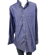 Tommy Hilfiger Classic Button Down Shirt Men&#39;s 17.5/34-35 Blue - $13.02 CAD